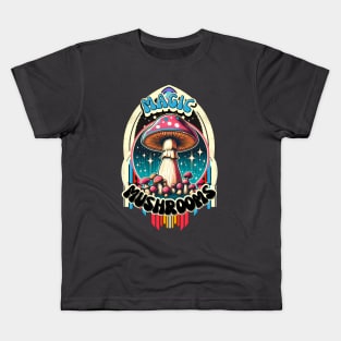 Magic Mushroom Rocket Trip Kids T-Shirt